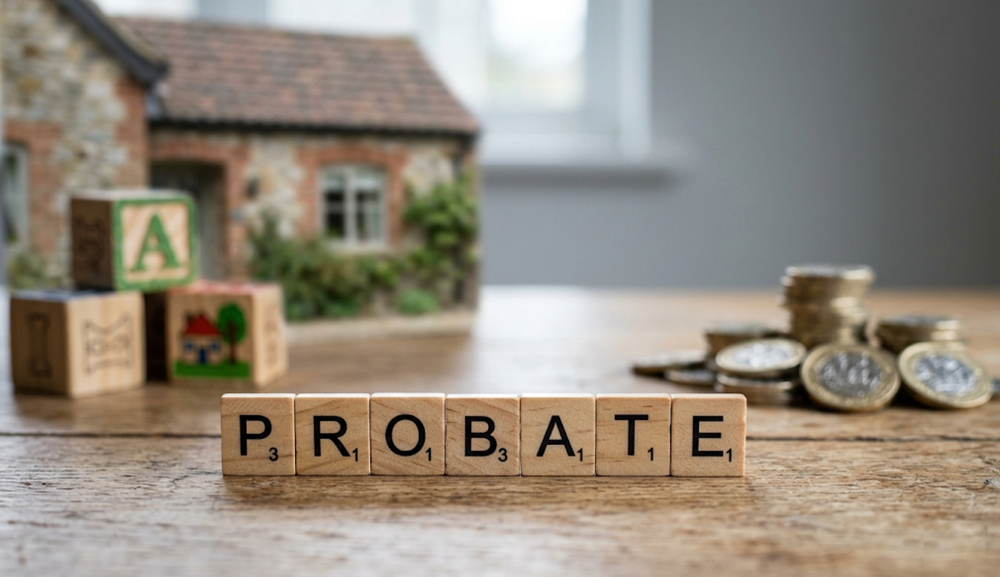 Picture of a house and British pounds