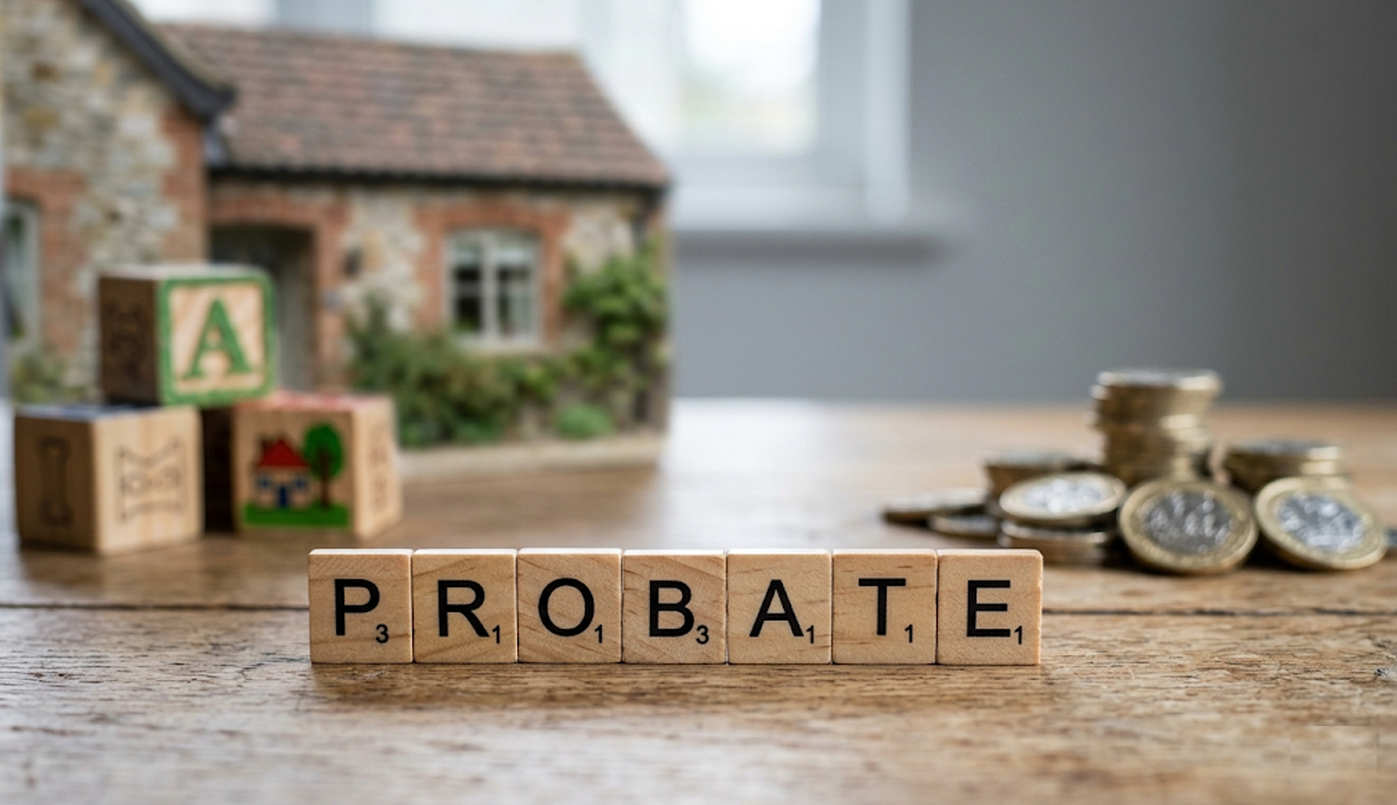 Picture of a house and British pounds